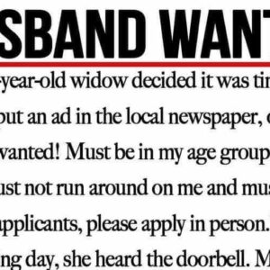 70 Year Old Widow Posts Newspaper Advert Looking For New Husband That Went Viral.